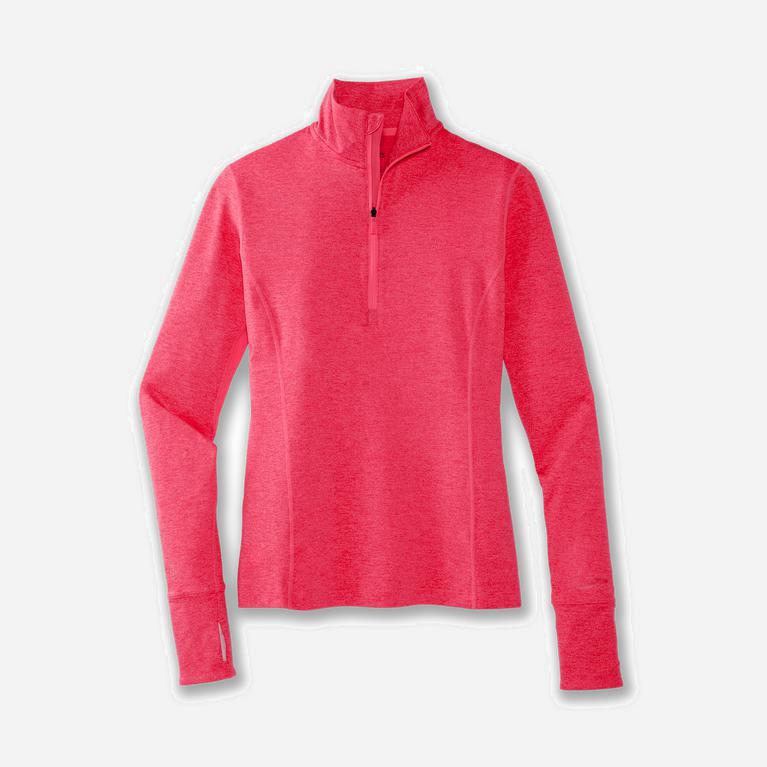 Brooks Dash 1/2 Zip Hardloopjassen voor Dames Roze (IOHBE-8409)